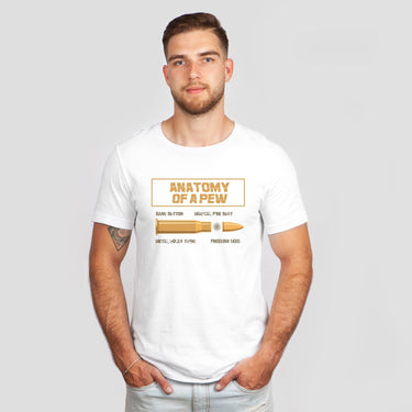 2nd Amendment Shirt, Military Gun Bullet Pew Pew Graphic Tee